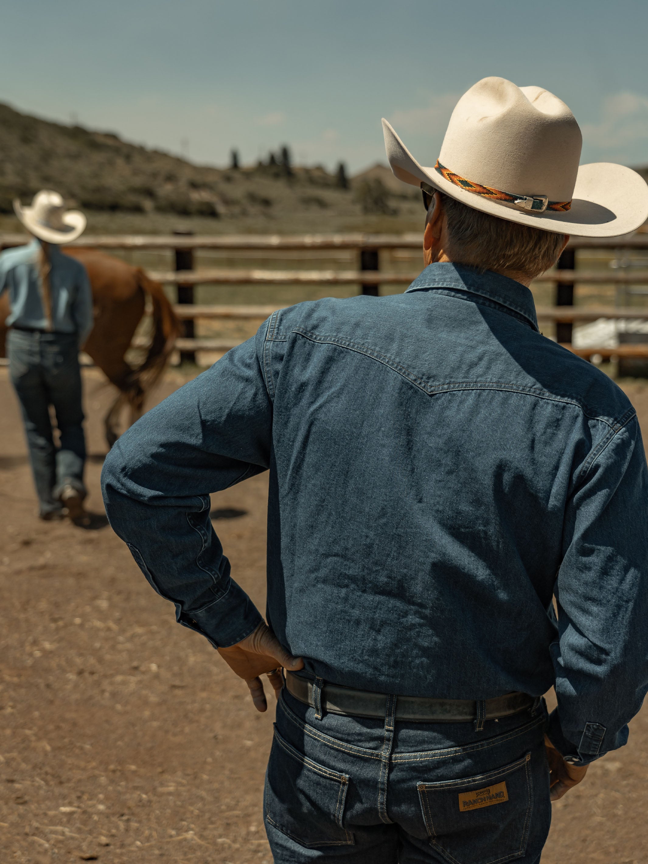 トップス Schott / custom denim western shirts Schott / Custom Denim Western Shirts