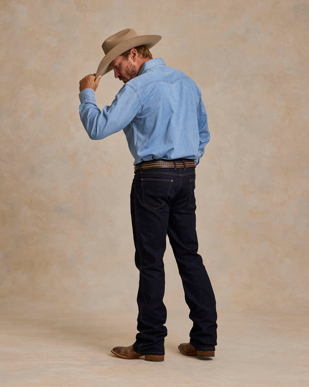 Classic Western Denim Snap Shirt