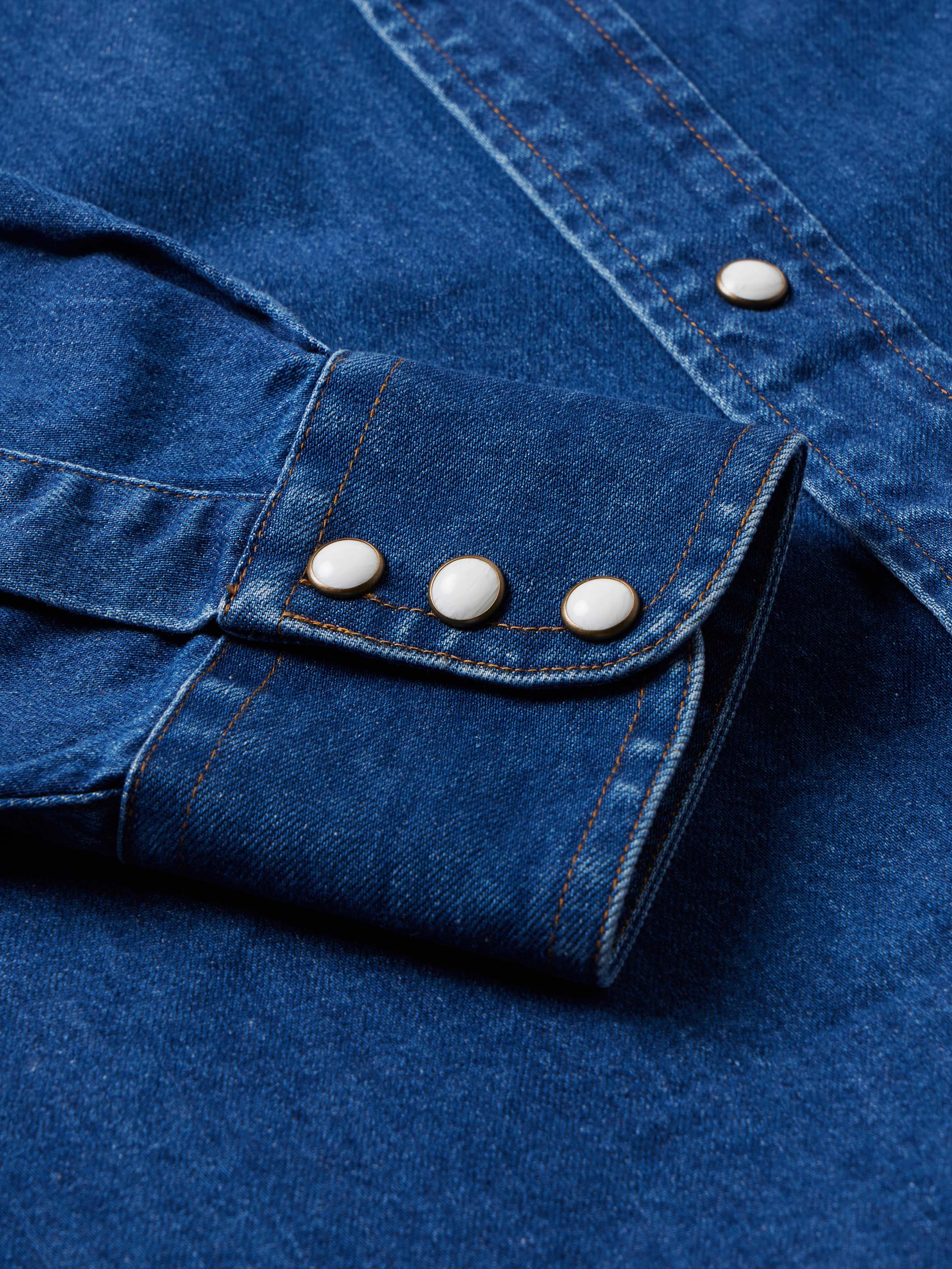 Classic Western Denim Snap Shirt– Schaefer Outfitter