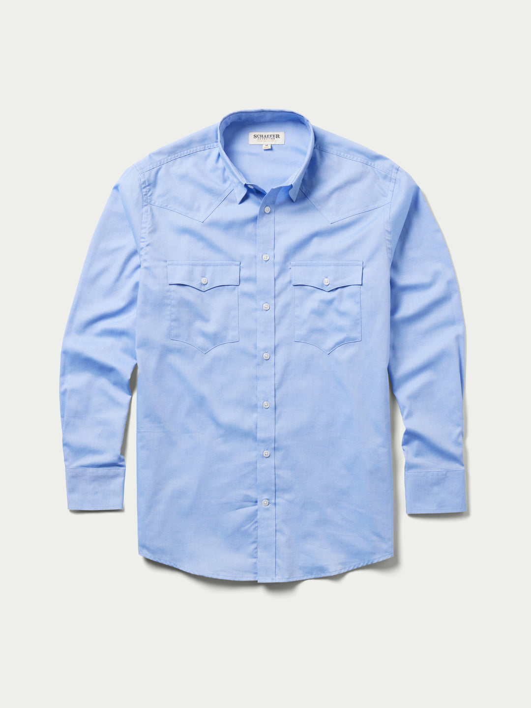 Classic Western Pinpoint Button-Down, Blue / M | Schaefer Outfitter Classic Western Pinpoint Button-Down, Blue / M | Schaefer Outfitter