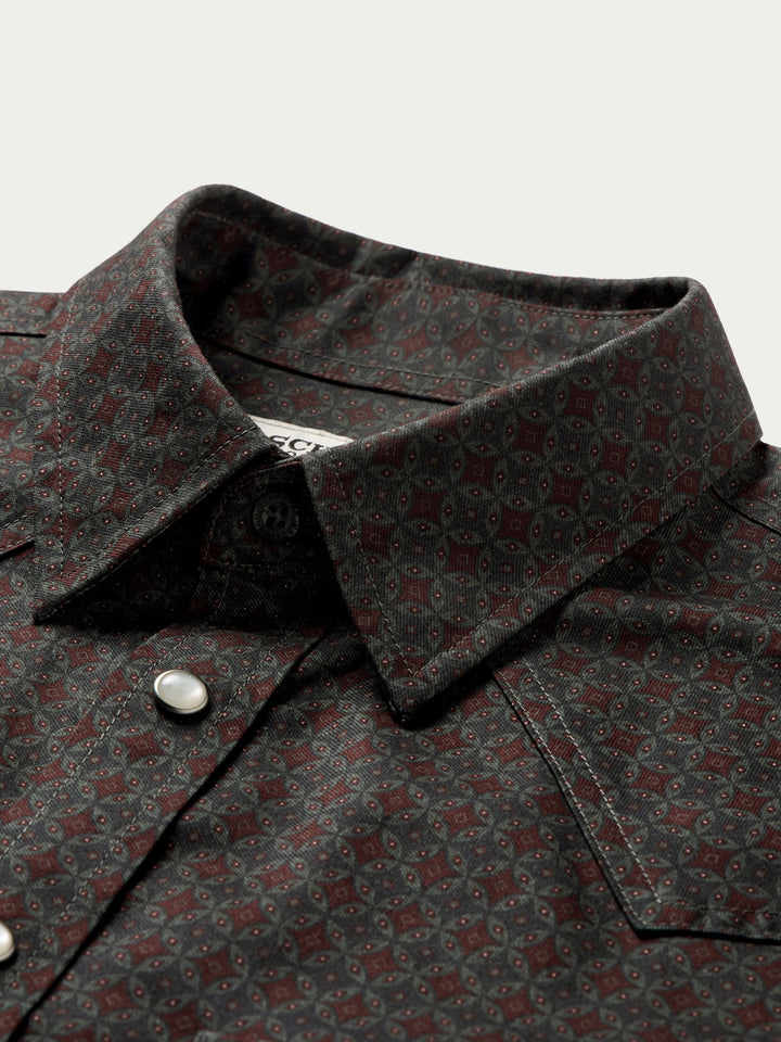 CLASSIC WESTERN BUTTON DOWN WITH SNAPS - Schaefer Outfitter