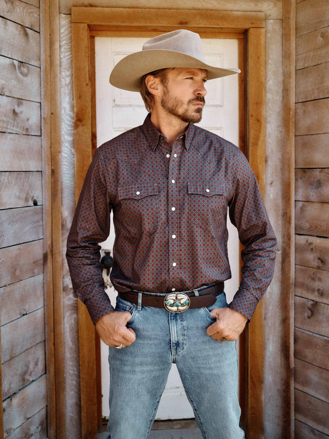 CLASSIC WESTERN BUTTON DOWN WITH SNAPS - Schaefer Outfitter