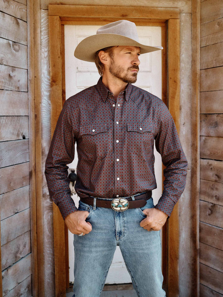 CLASSIC WESTERN BUTTON DOWN WITH SNAPS - Schaefer Outfitter
