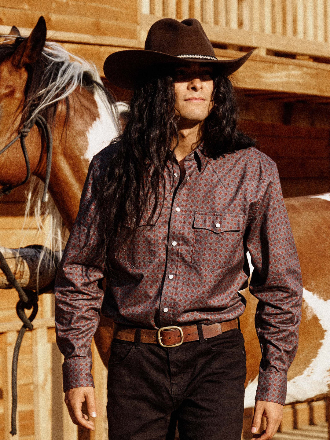 CLASSIC WESTERN BUTTON DOWN WITH SNAPS - Schaefer Outfitter