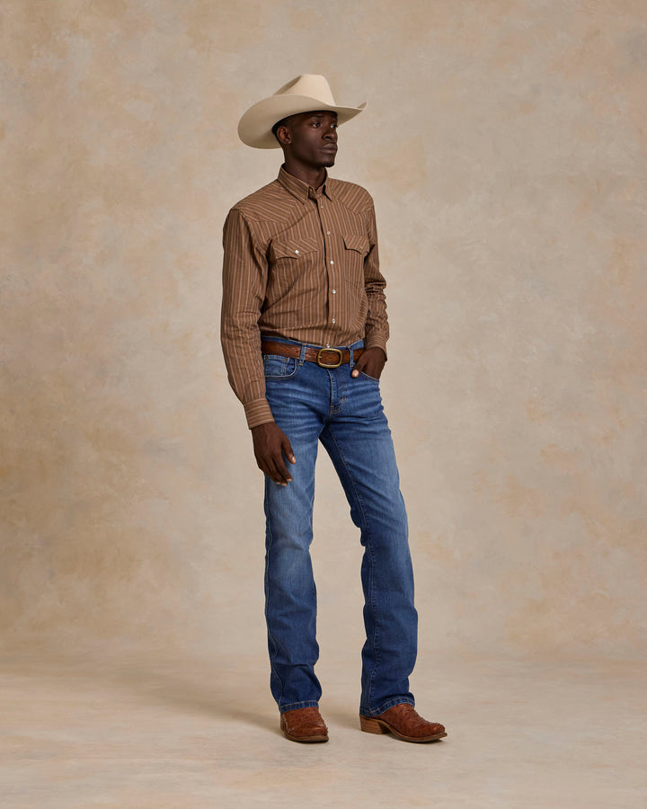 Classic Western Button Down With Snaps