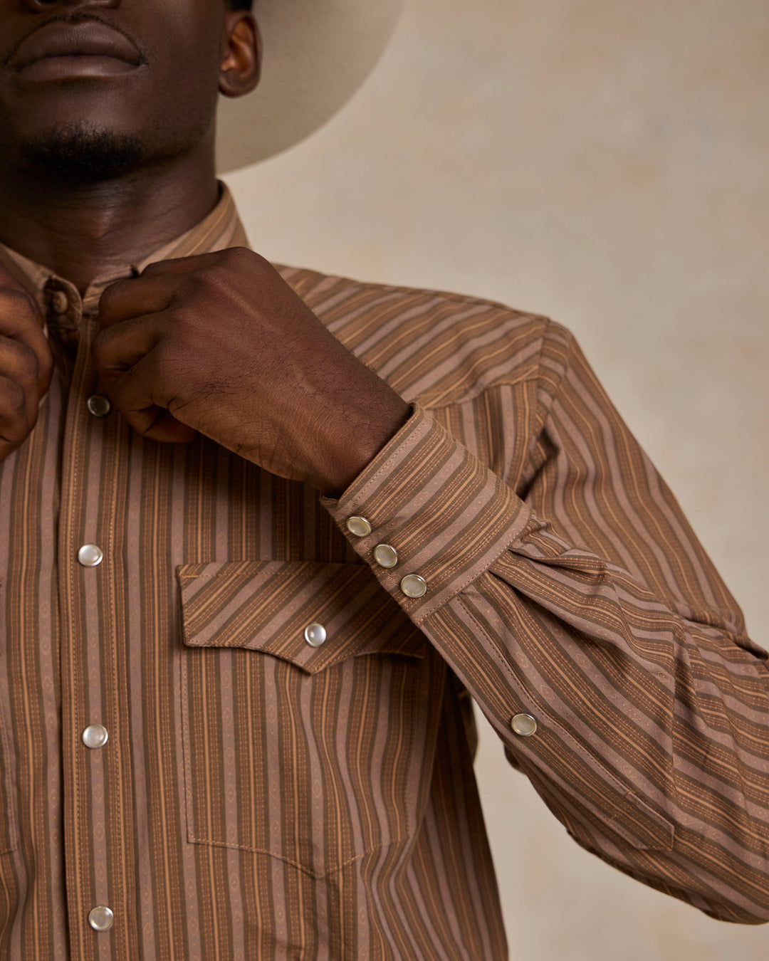 Classic Western Button Down With Snaps