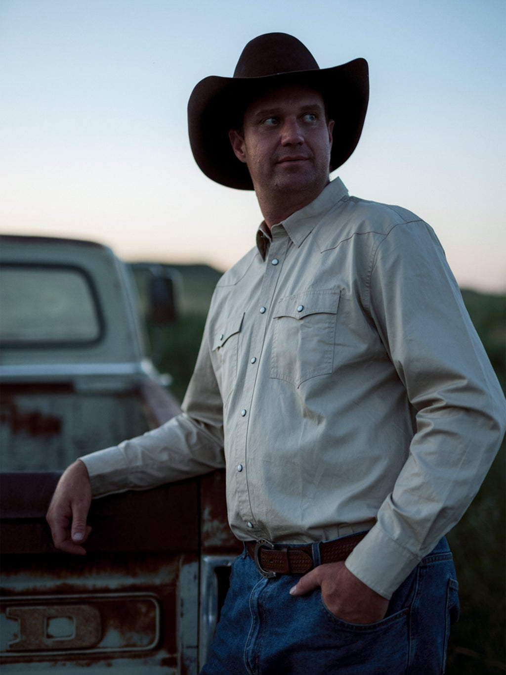Slub Twill Shirt with Snaps - Schaefer Outfitter