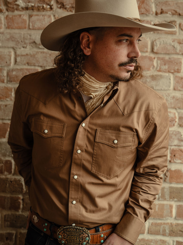 Slub Twill Shirt with Snaps - Schaefer Outfitter