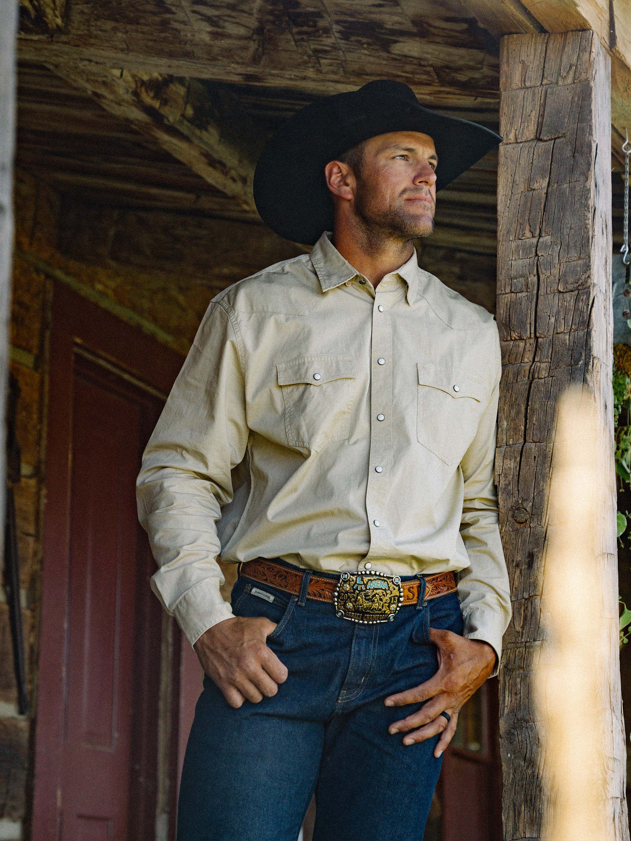Slub Twill Shirt with Snaps | Schaefer Outfitter