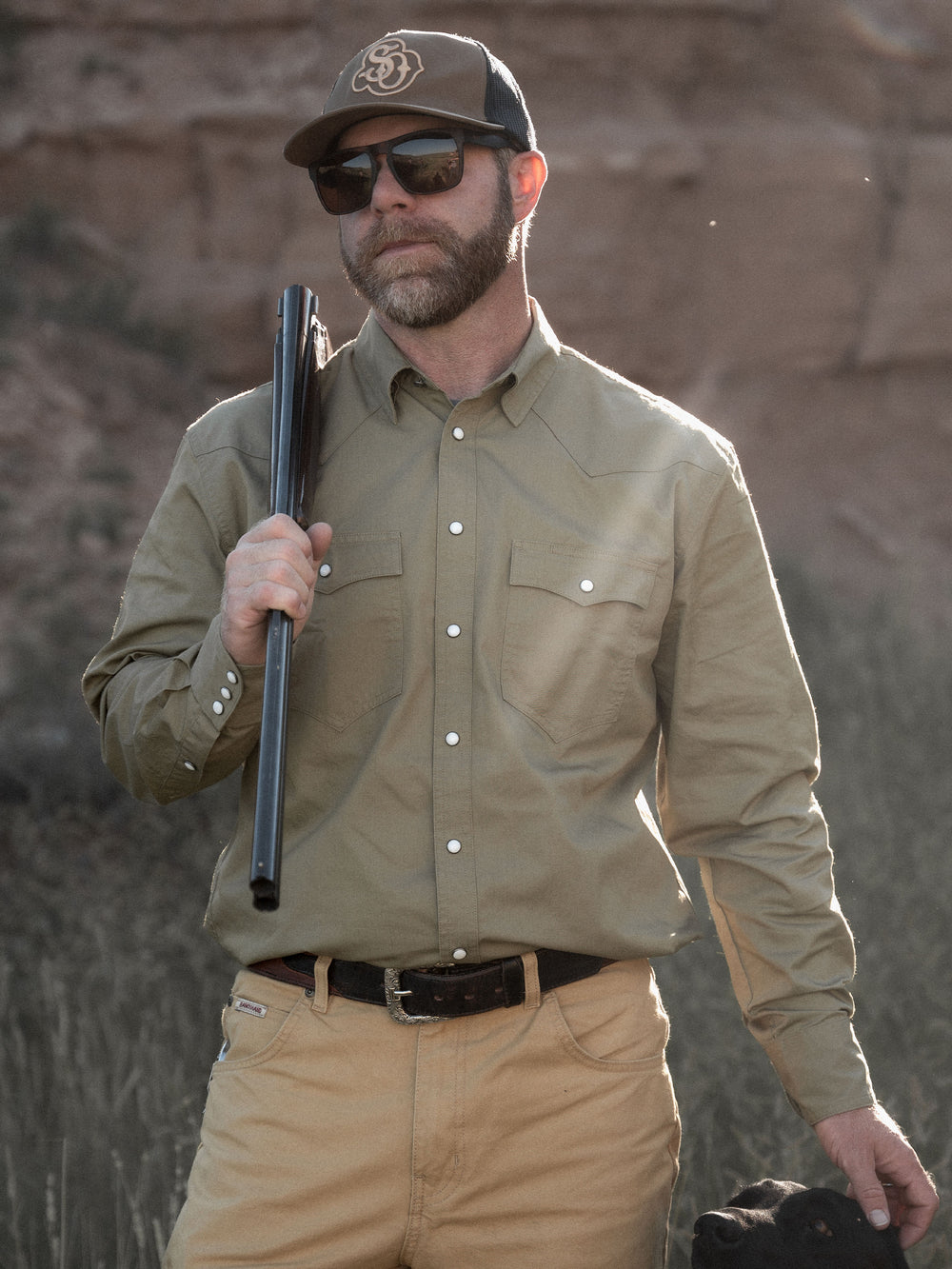 Slub Twill Shirt with Snaps - Schaefer Outfitter
