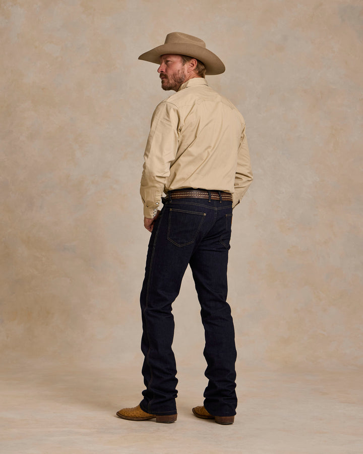 Slub Twill Shirt with Snaps