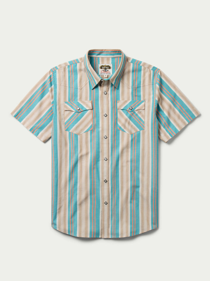 IAN MUNSICK x SCHAEFER OUTFITTER SHORT SLEEVE VINTAGE COTTON PEARL SNAP - Schaefer Outfitter