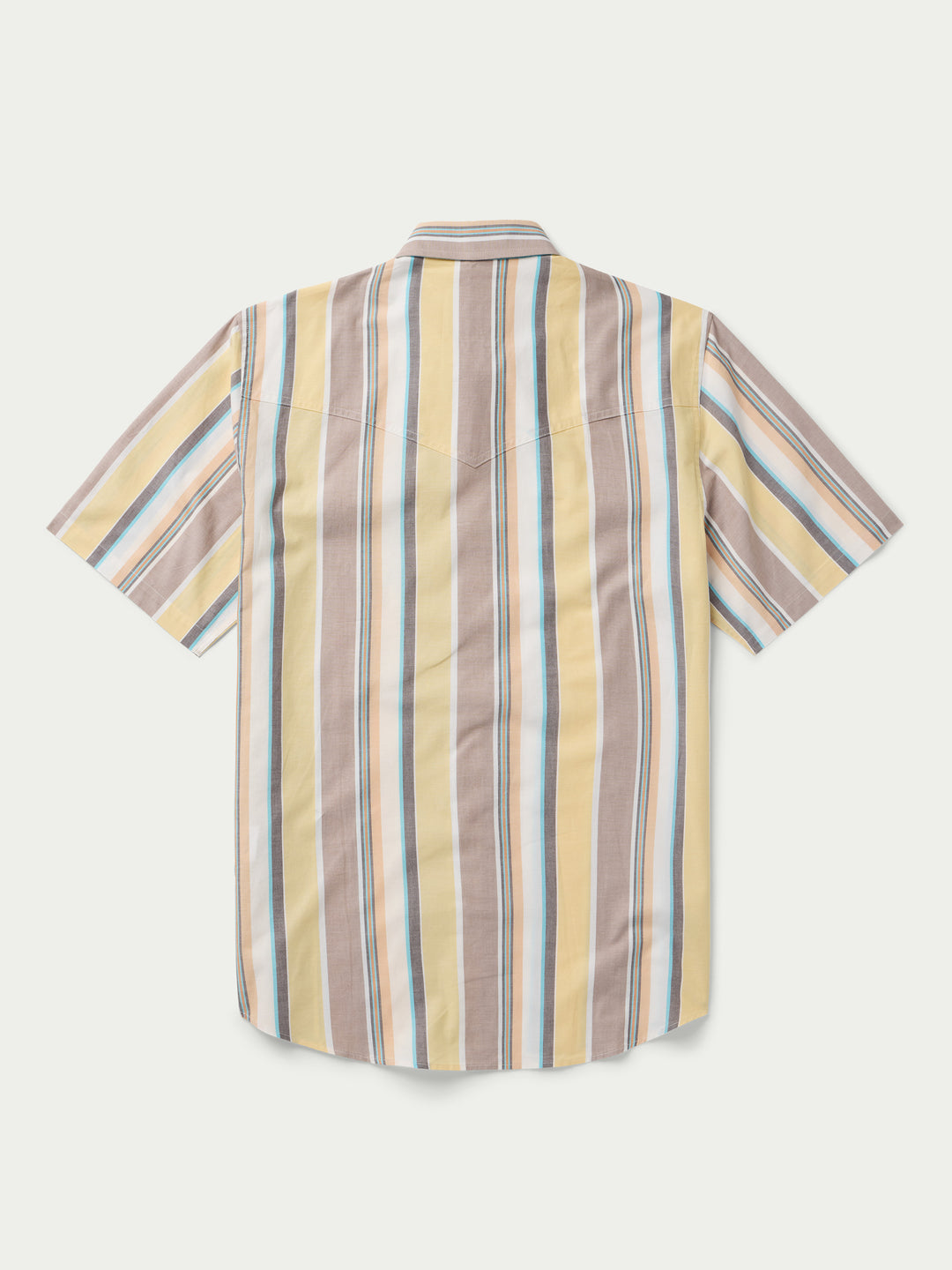 Short Sleeve Vintage Cotton Pearl Snap