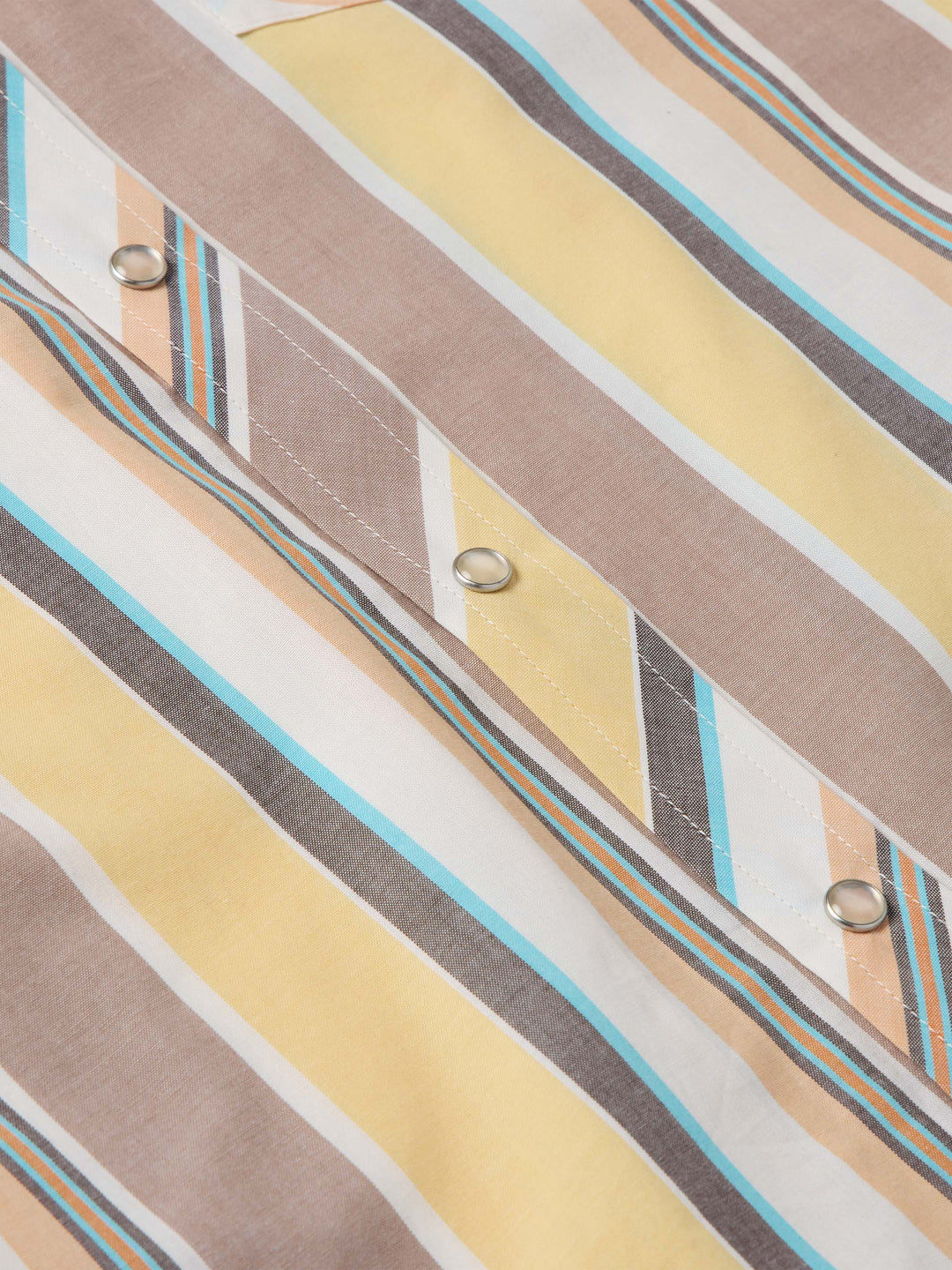 Short Sleeve Vintage Cotton Pearl Snap