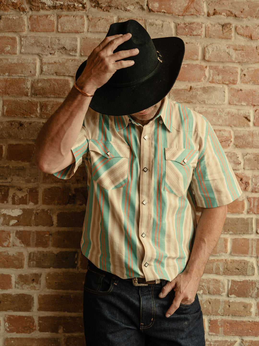 IAN MUNSICK x SCHAEFER OUTFITTER SHORT SLEEVE VINTAGE COTTON PEARL SNAP - Schaefer Outfitter