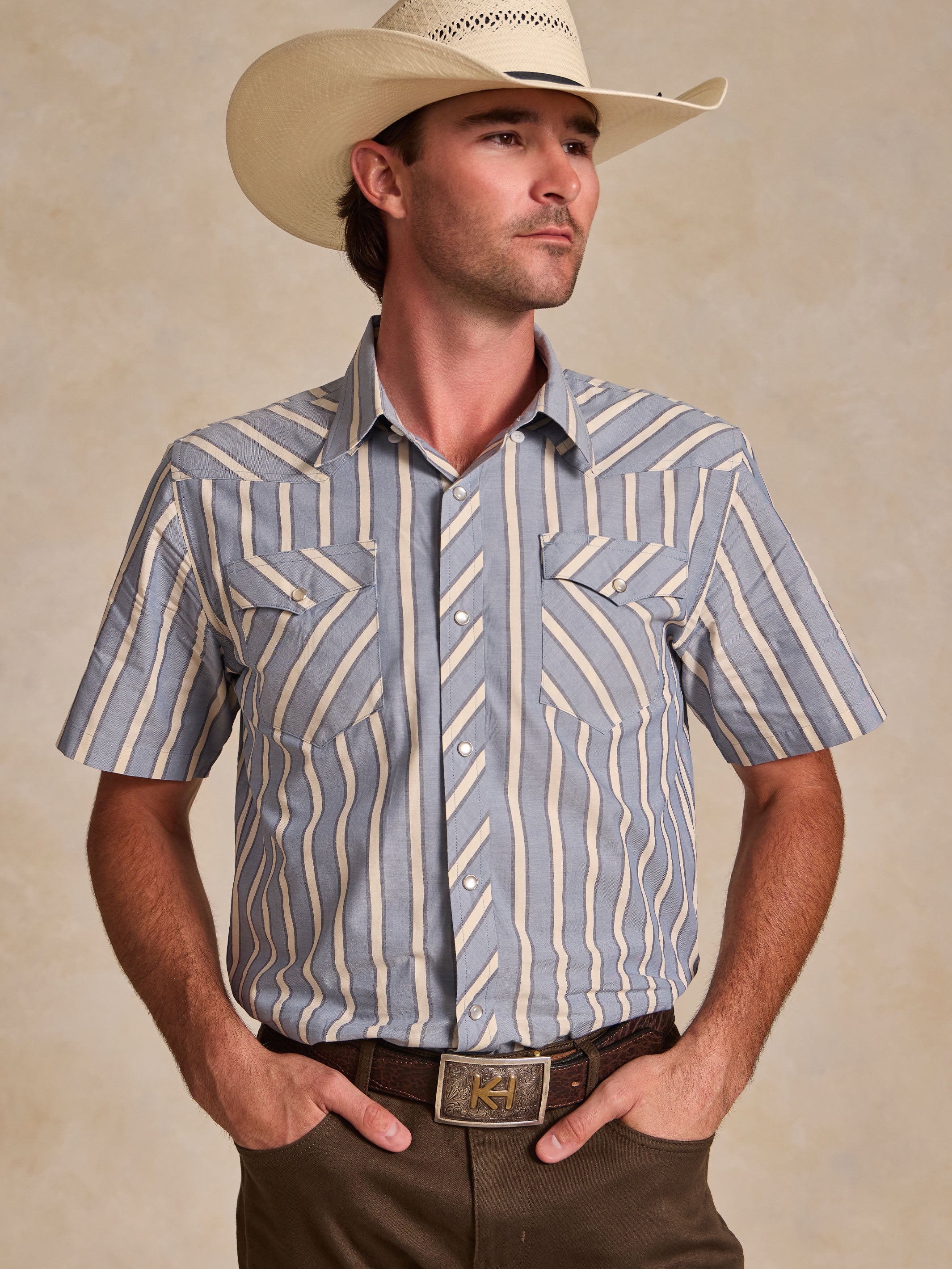 Short Sleeve Vintage Cotton Pearl Snap– Schaefer Outfitter