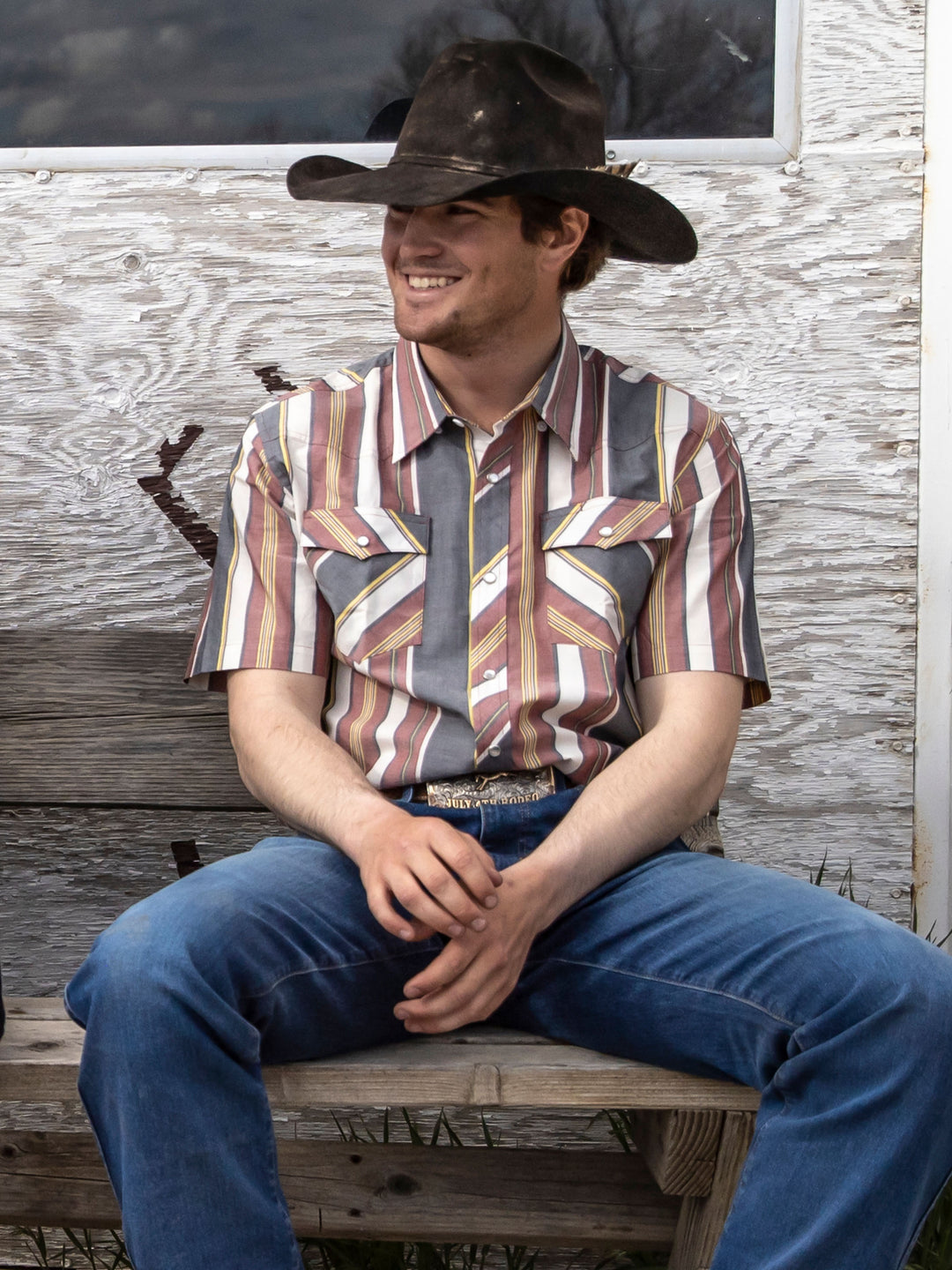 Short Sleeve Vintage Cotton Pearl Snap - Schaefer Outfitter