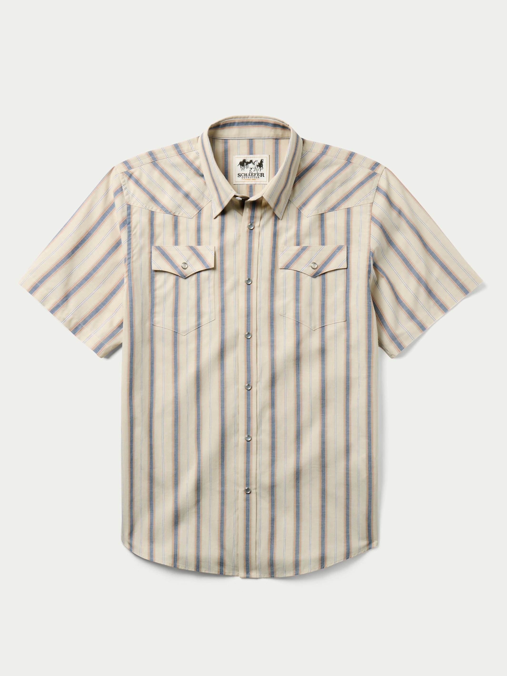 Short Sleeve Vintage Cotton Pearl Snap | Schaefer Outfitter