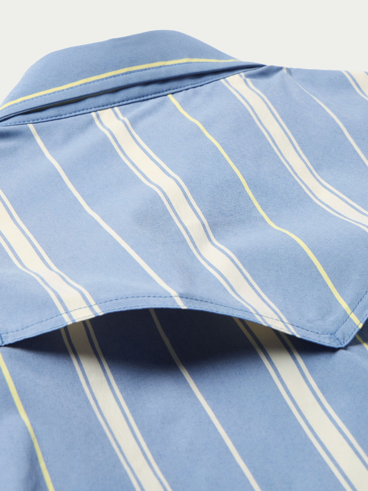 RangeTek western snap shirt close-up of shoulder yoke and flap collar