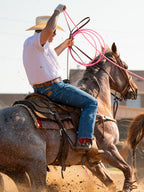 White short-sleeve snap western guide shirt with front placket and chest pockets