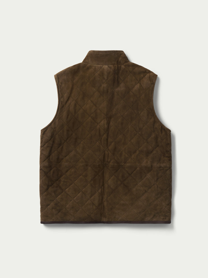 STOCKTON QUILTED SUEDE VEST - Schaefer Outfitter
