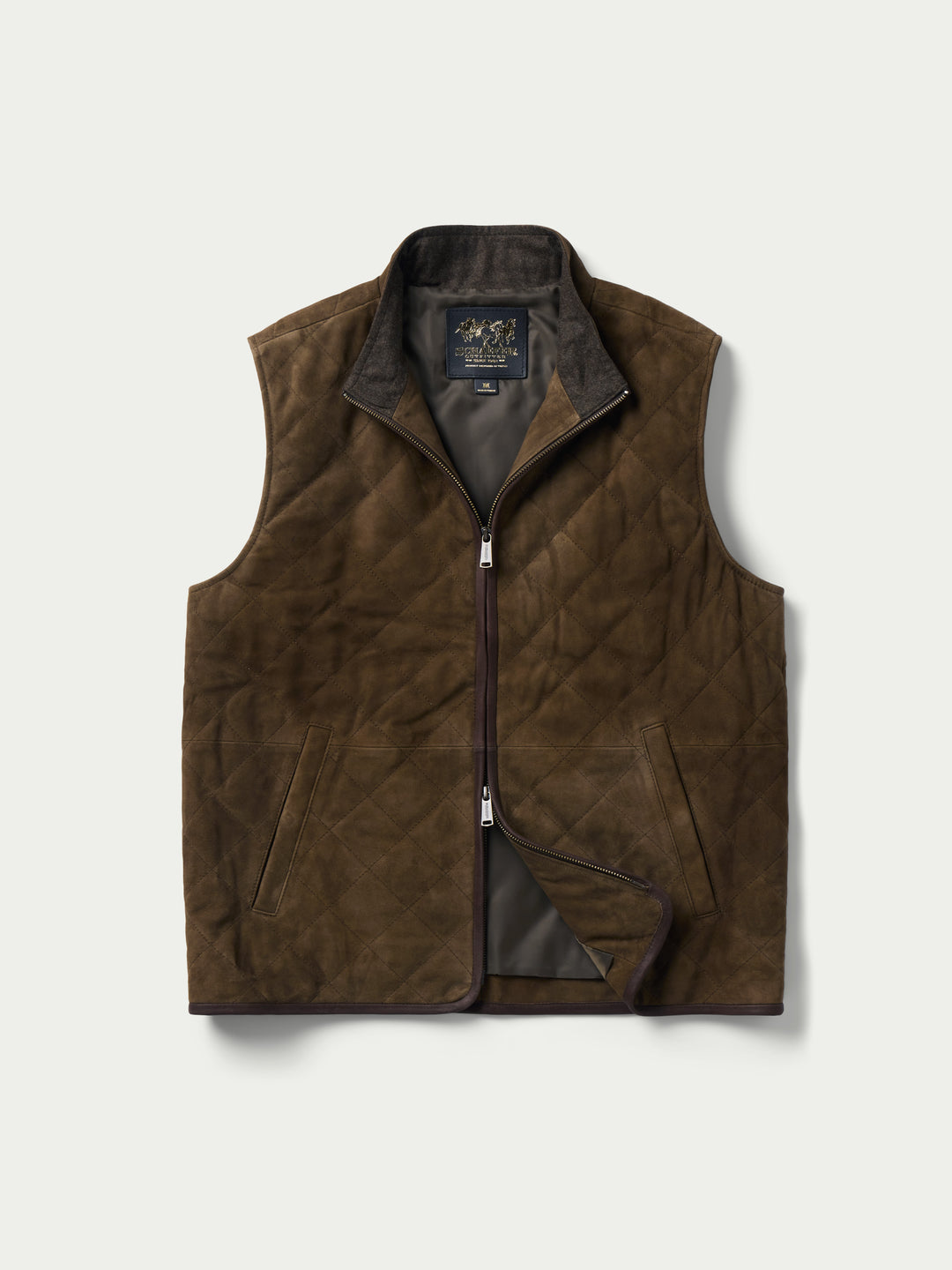 STOCKTON QUILTED SUEDE VEST - Schaefer Outfitter