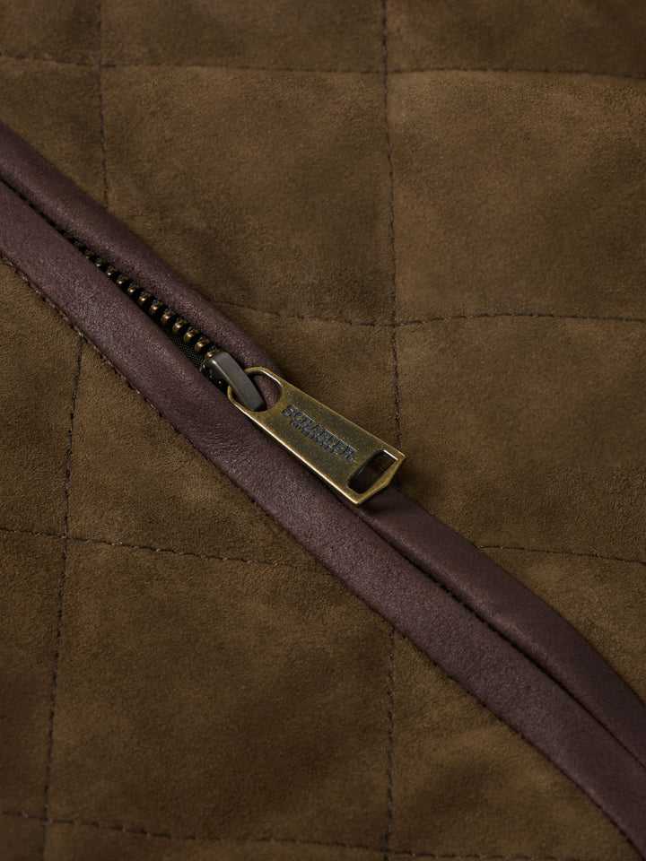 STOCKTON QUILTED SUEDE VEST - Schaefer Outfitter