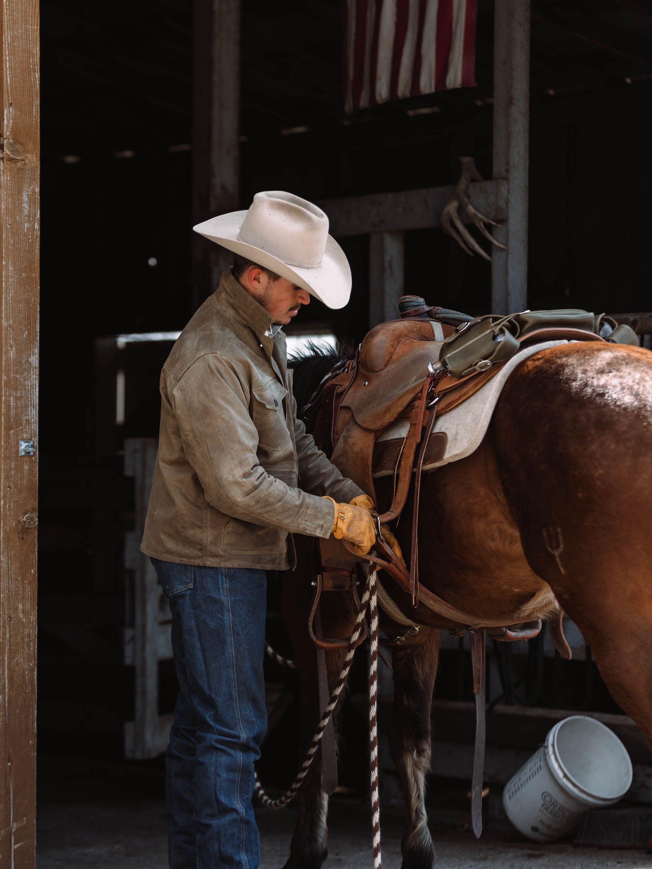 Cowboy shop brush jacket