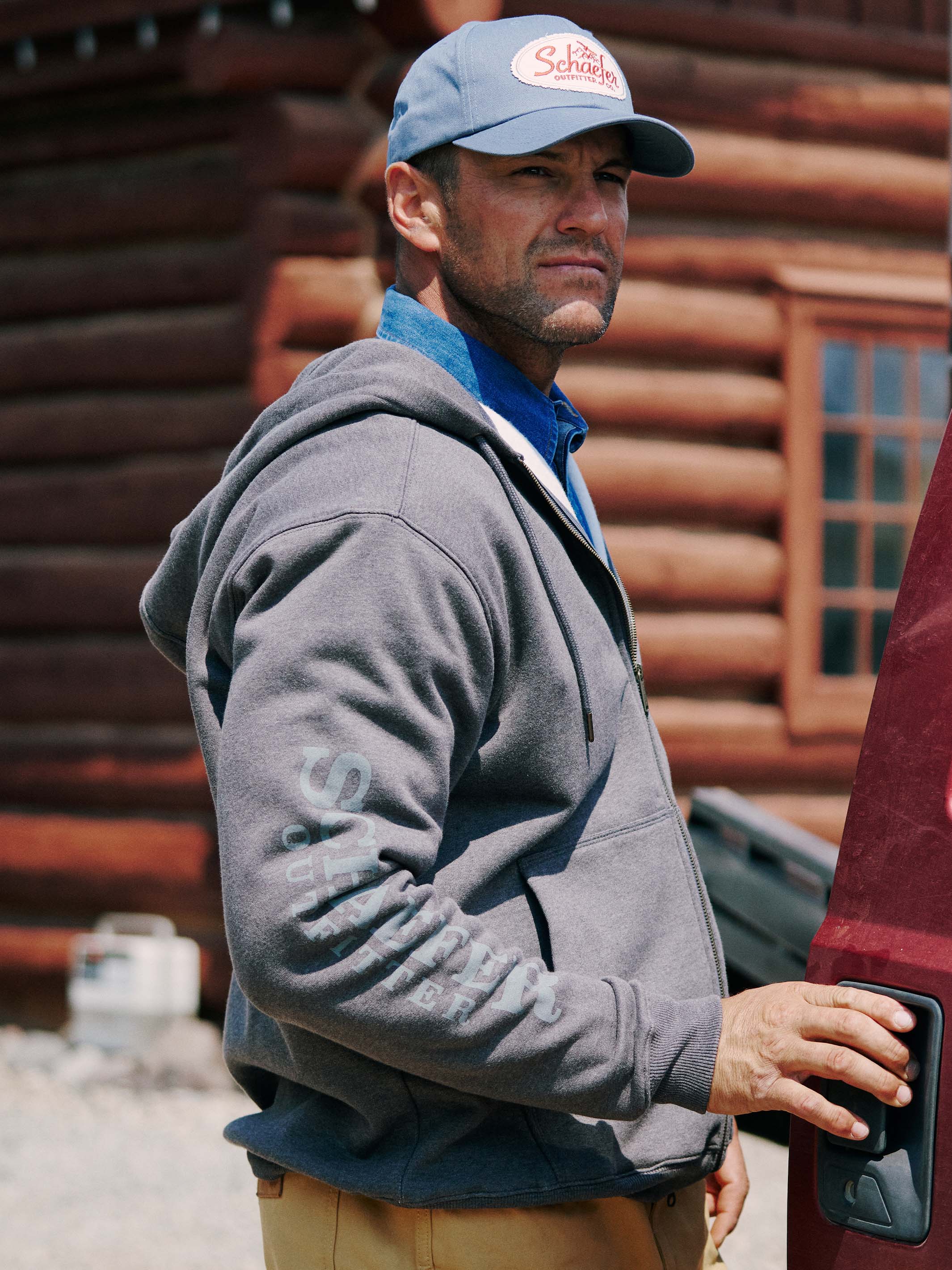 Full Zip Logo Hoodie | Schaefer Outfitter