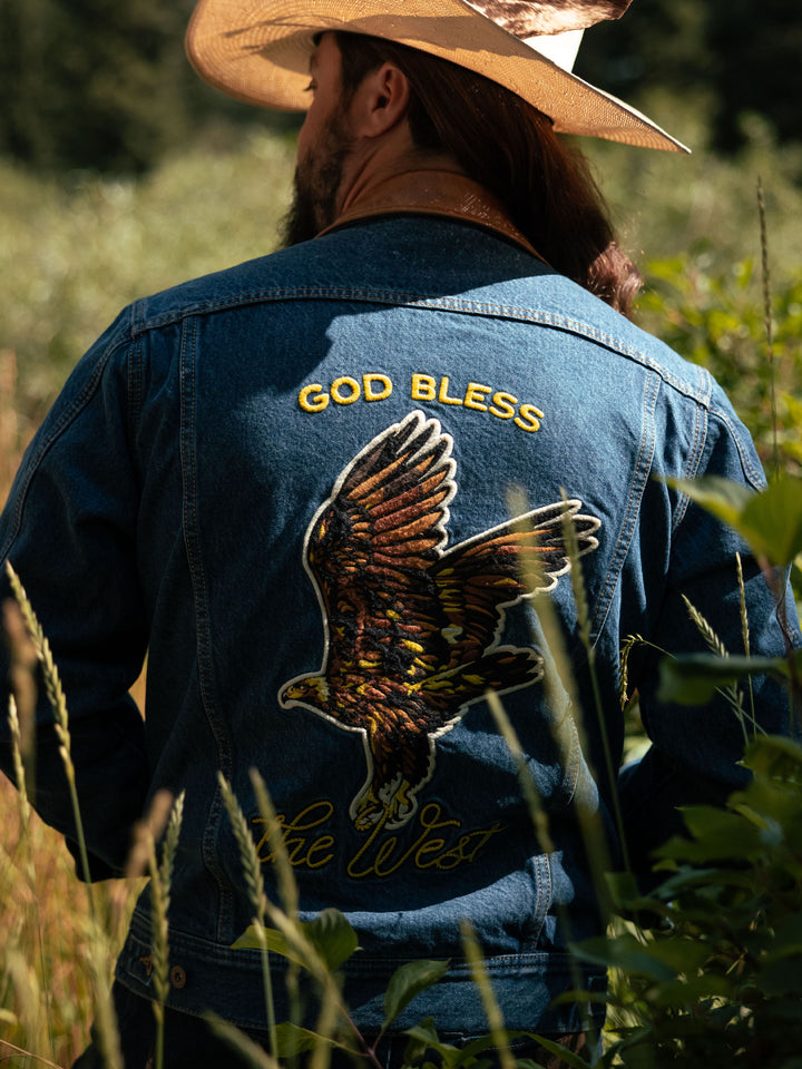 IAN MUNSICK X SCHAEFER OUTFITTER GOLDEN EAGLE DENIM JACKET - Schaefer Outfitter