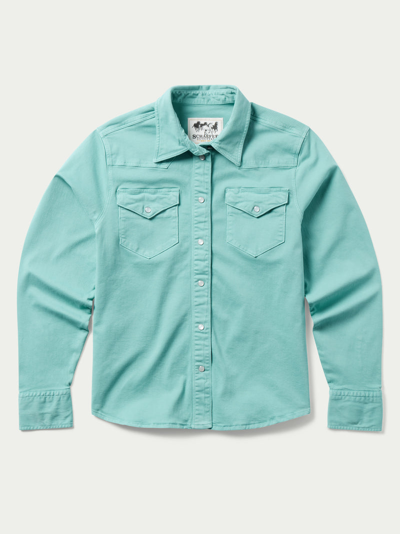 WOMEN'S WESTERN DENIM SNAP SHIRT - Schaefer Outfitter