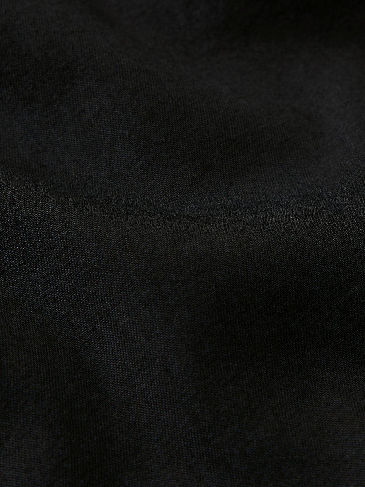 Women's embroidered Dale shirt fabric close-up in black with subtle texture