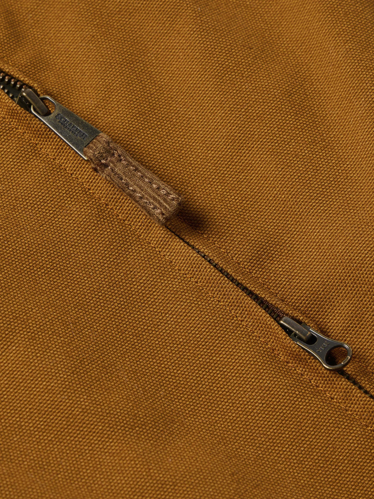 Zip Canvas Vest With Sherpa Lining - Schaefer Outfitter