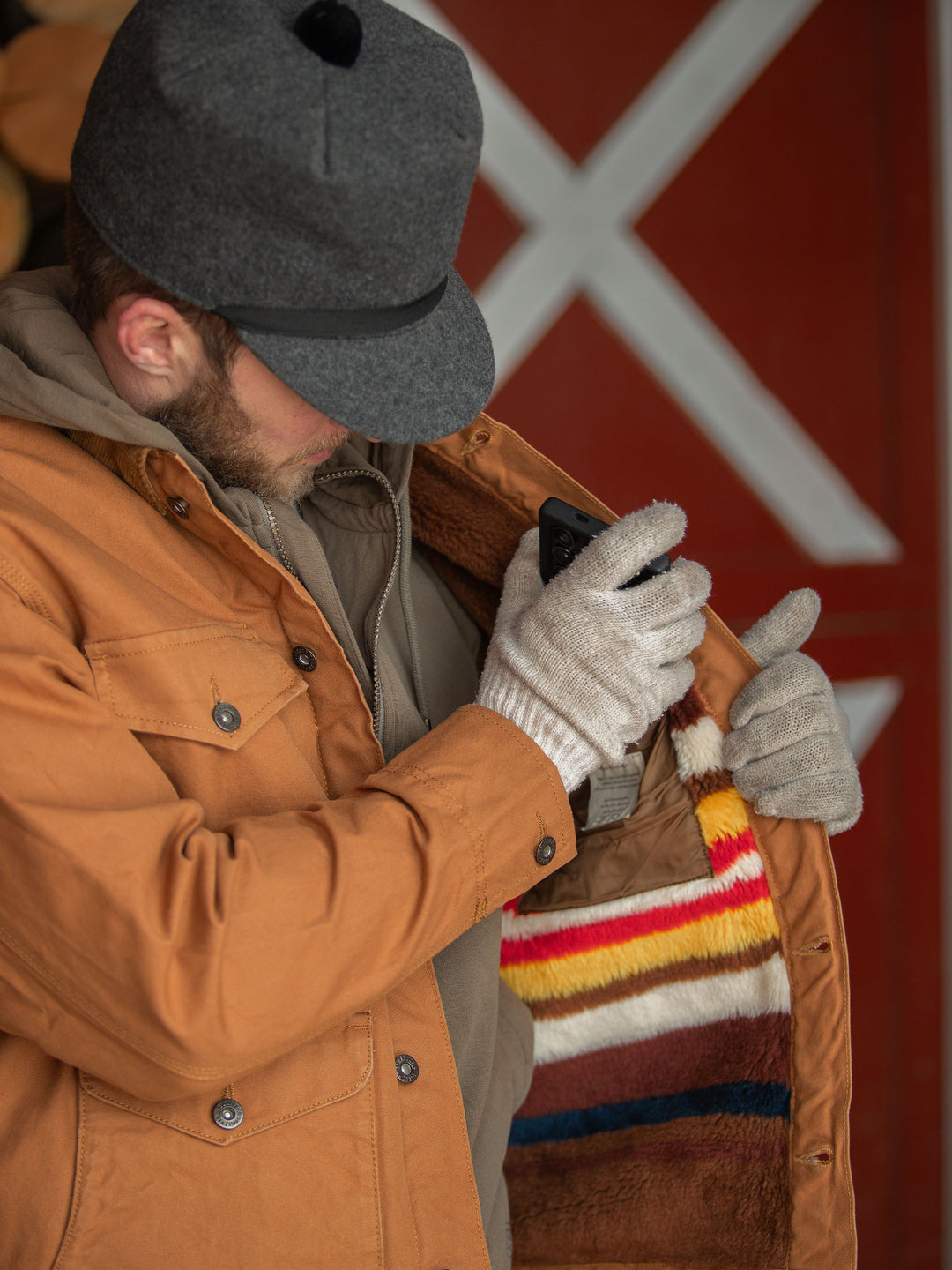 Fenceline Brush Jacket with Fleece Blanket Lining