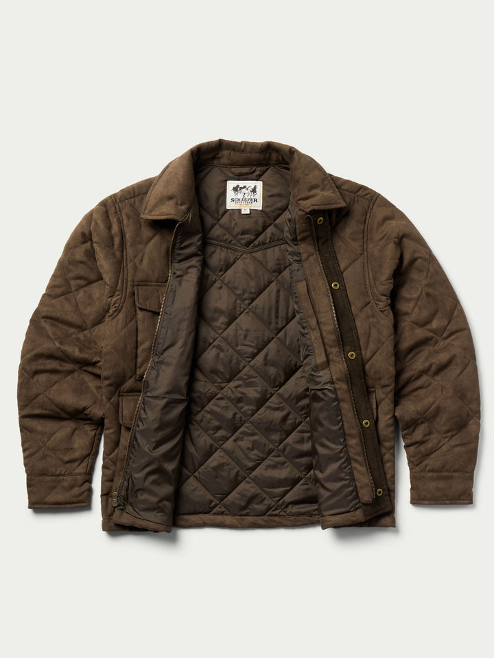 QUILTED MICROSUEDE JACKET - Schaefer Outfitter