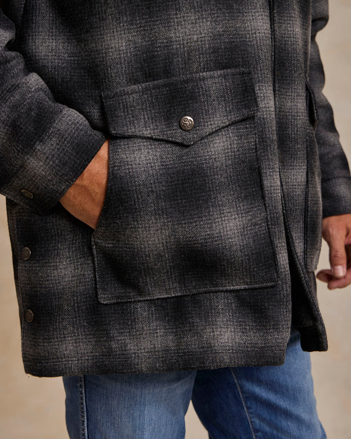 Wool Coat With Shearling Collar