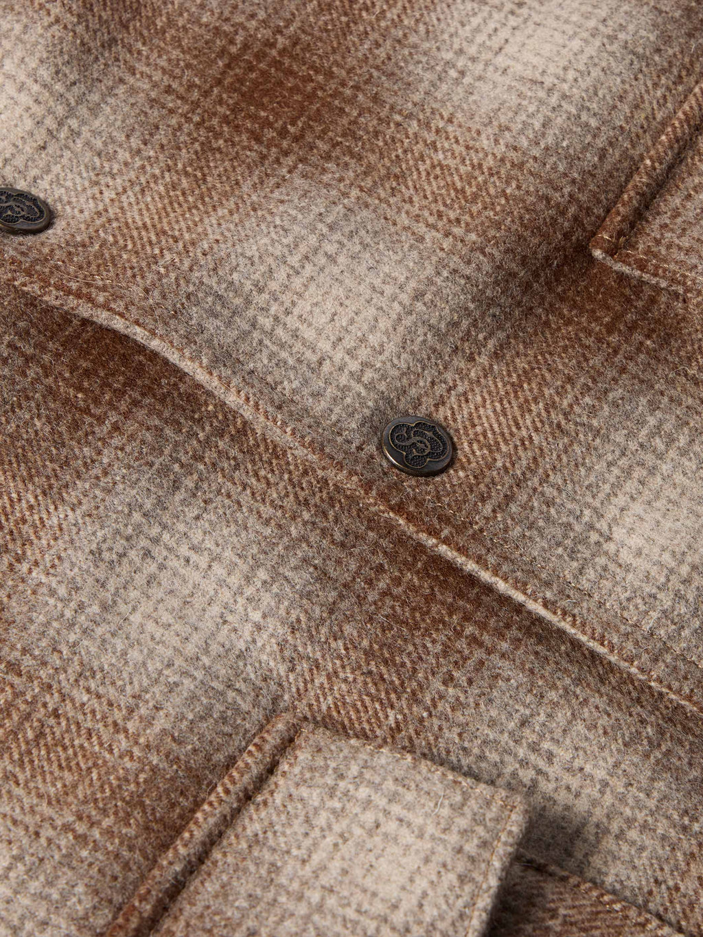 Wool Coat With Shearling Collar - Schaefer Outfitter