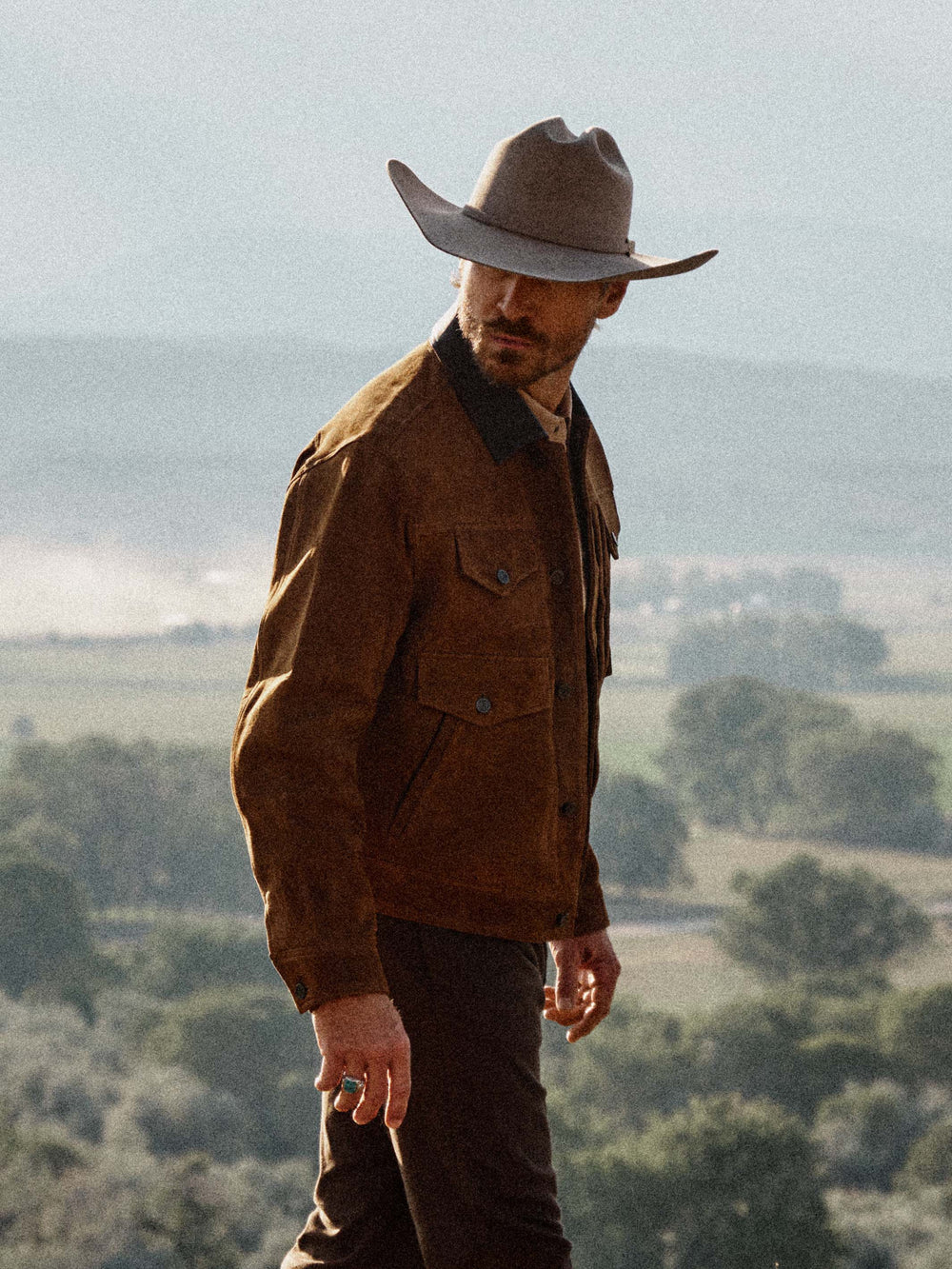 ROUGHOUT TRUCKER JACKET - Schaefer Outfitter