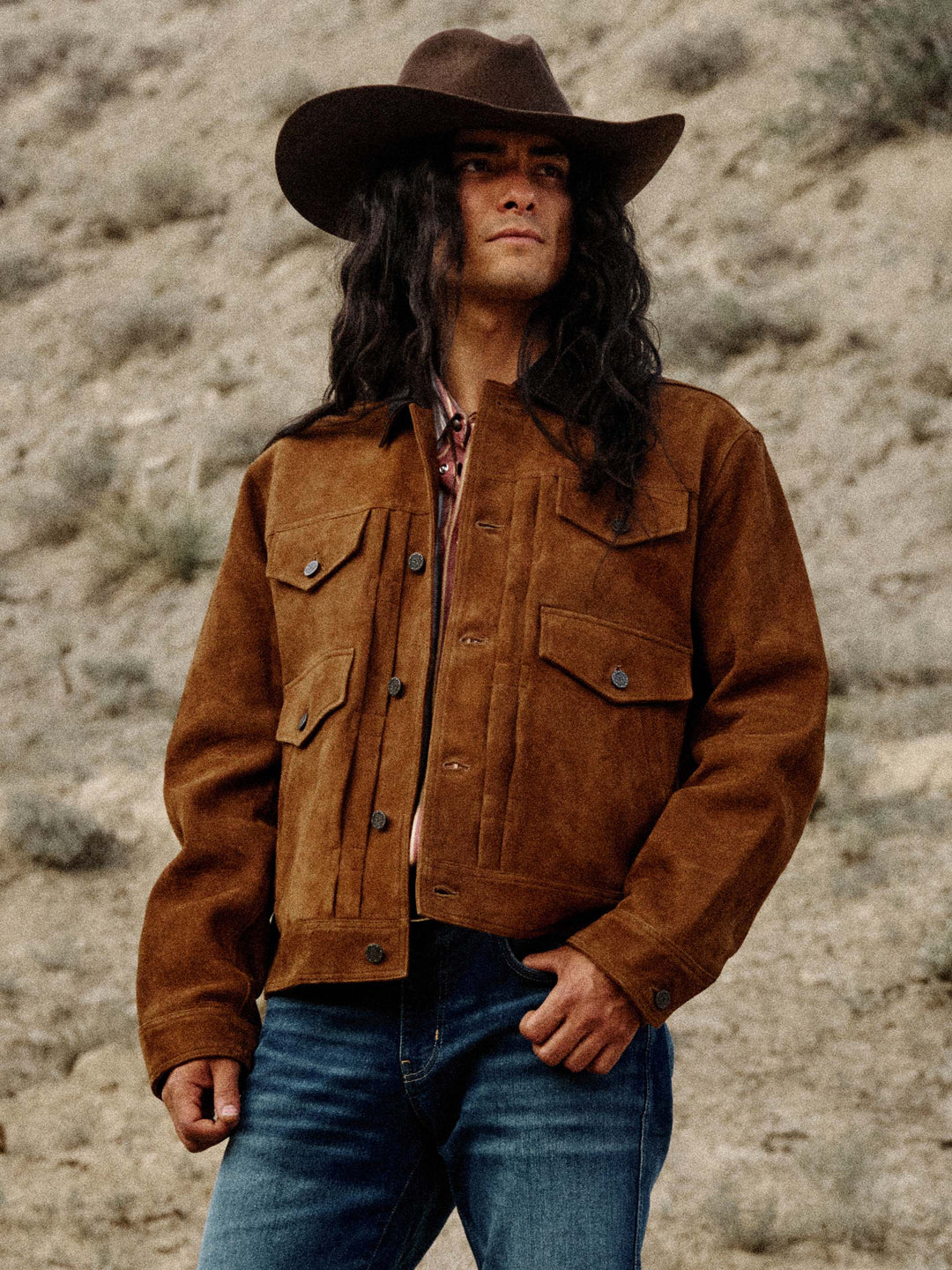 ROUGHOUT TRUCKER JACKET - Schaefer Outfitter