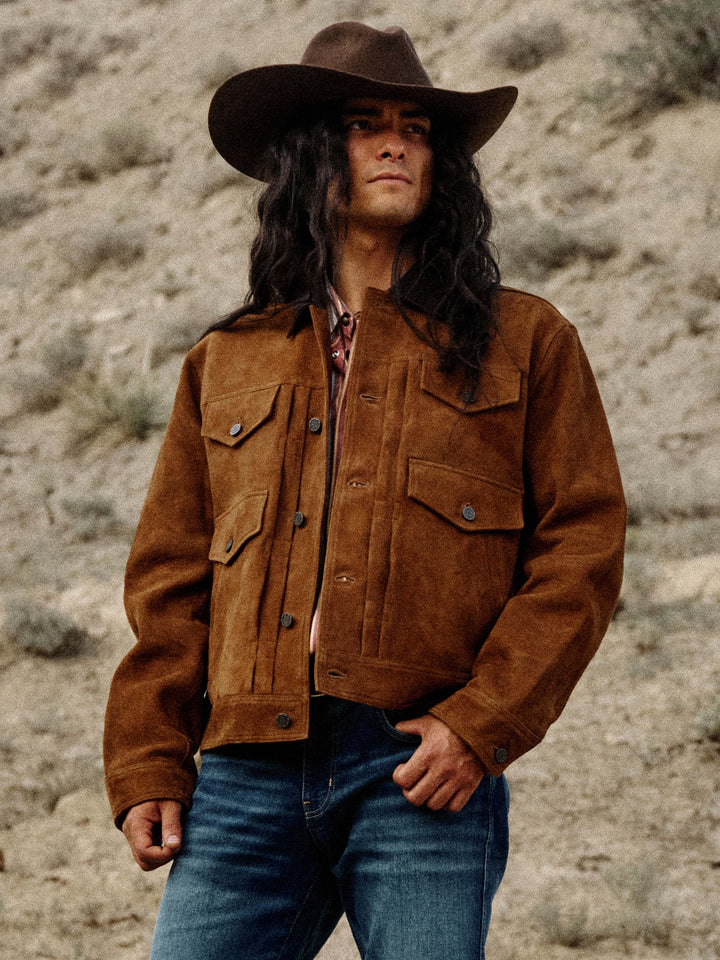ROUGHOUT TRUCKER JACKET - Schaefer Outfitter