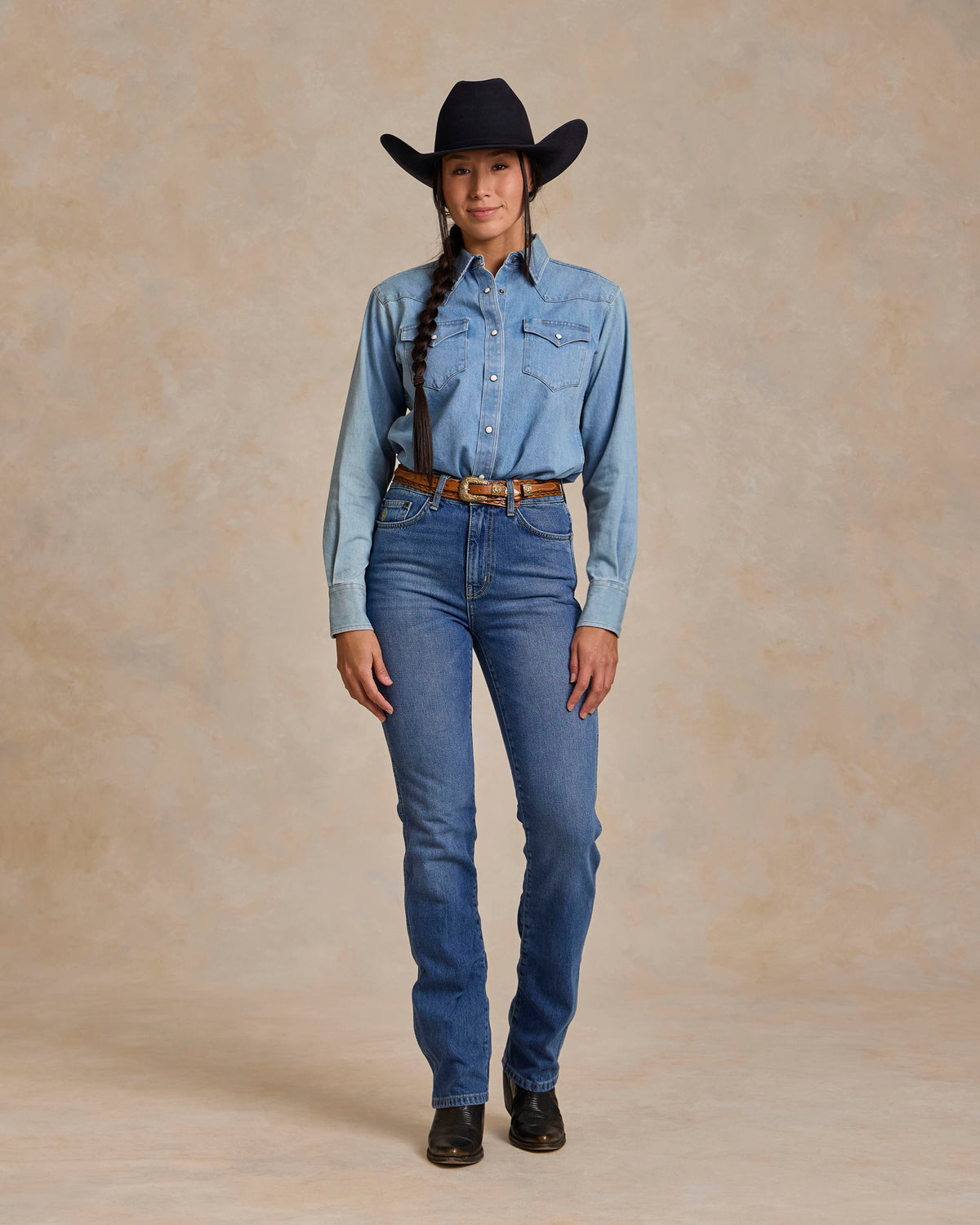 Women's Western Denim Pearl Snap - Schaefer Outfitter