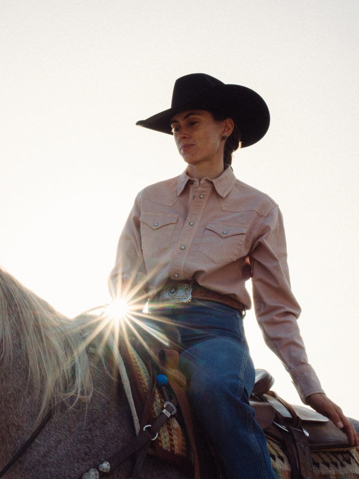 Women's Western Denim Snap Shirt