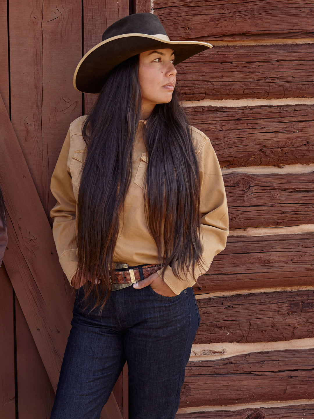 Women's Western Denim Snap Shirt