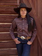 Women's Western Denim Snap Shirt - Schaefer Outfitter