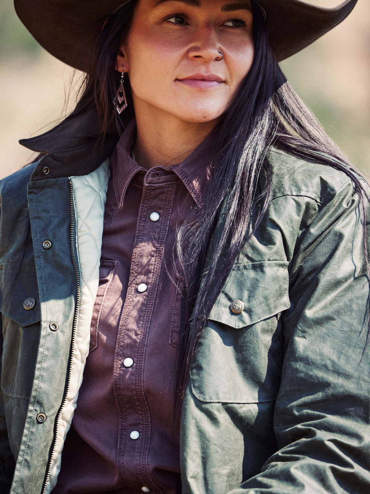 Women's Western Denim Snap Shirt - Schaefer Outfitter