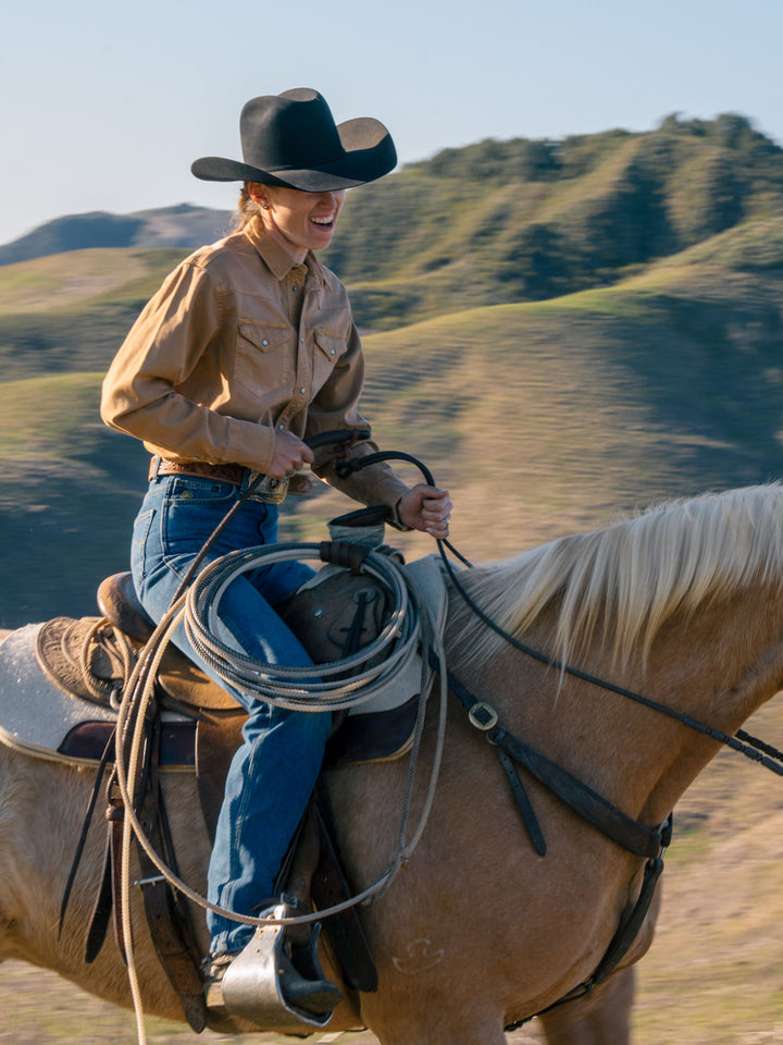 Women's Western Denim Snap Shirt