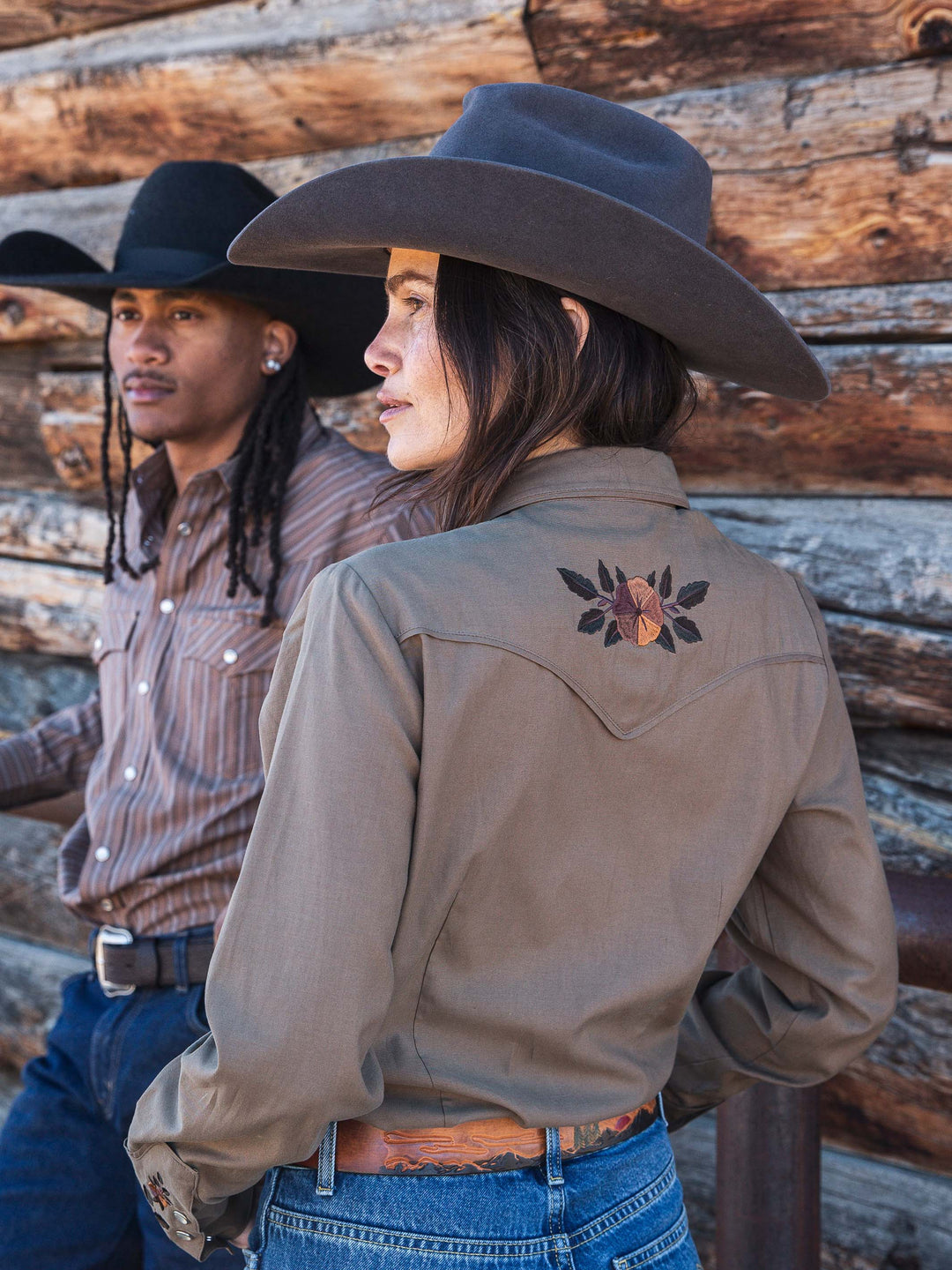 Women's Embroidered Snap Shirt