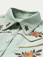 WOMENS EMBROIDERED SNAP SHIRT - Schaefer Outfitter