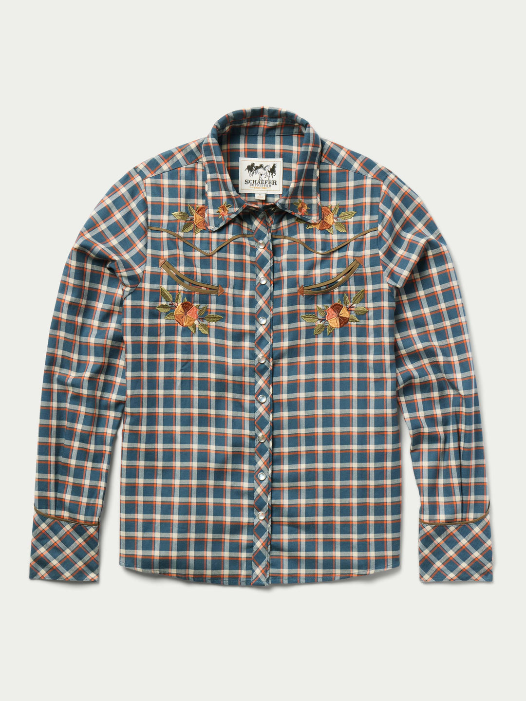 WOMENS EMBROIDERED SNAP SHIRT - Schaefer Outfitter