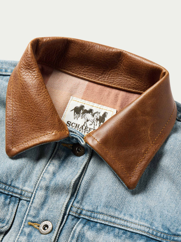 WOMEN'S LEGEND DENIM JACKET WITH FLANNEL LINING - Schaefer Outfitter